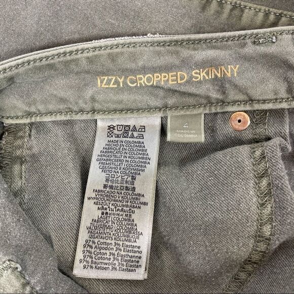 Michael Kors Pants Women's Size 4 Izzy Cropped Skinny Jeans Distressed Ladies - Picture 8 of 11